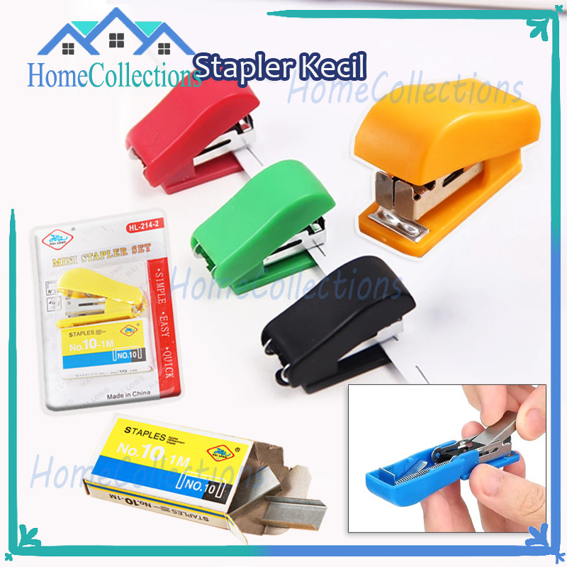 

Stapler Cute Set/Stapler Mini Set/Stapler Sekolah Mini/Stapler Perlengkapan Kantor Mengikat