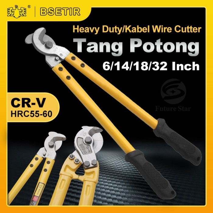 Bestir Gunting Kabel Tang Potong Besar 6" 14" 18" 32" Inch 150/350/450/800/1050mm Besi Baja Cable Wi