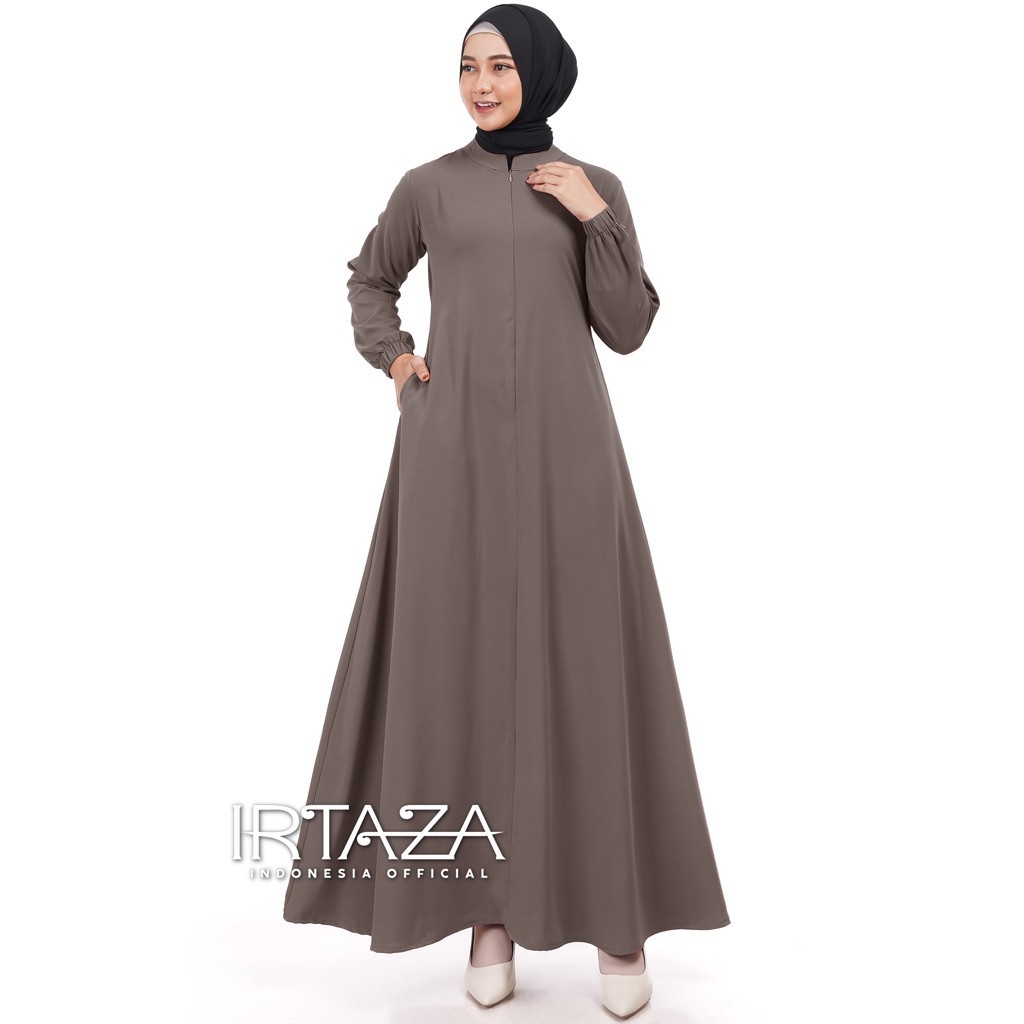 Vinolia Dress Gamis Polos Slim Fit Premium Marbella Silk Barbara Silk