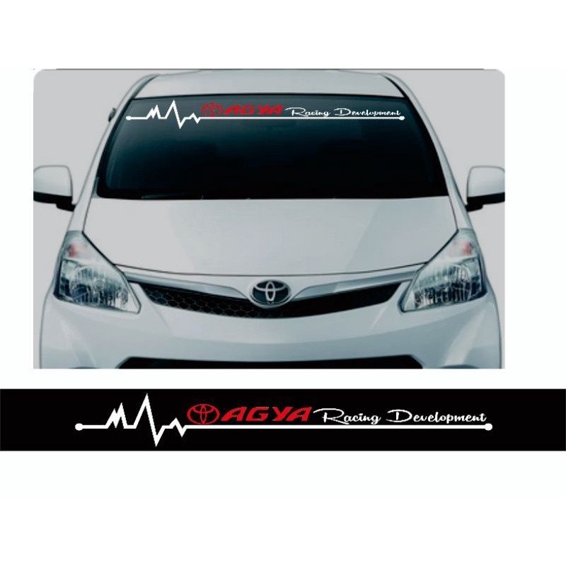 PROMO STIKER MOBIL STICKER CUTTING KACA DEPAN AGYA