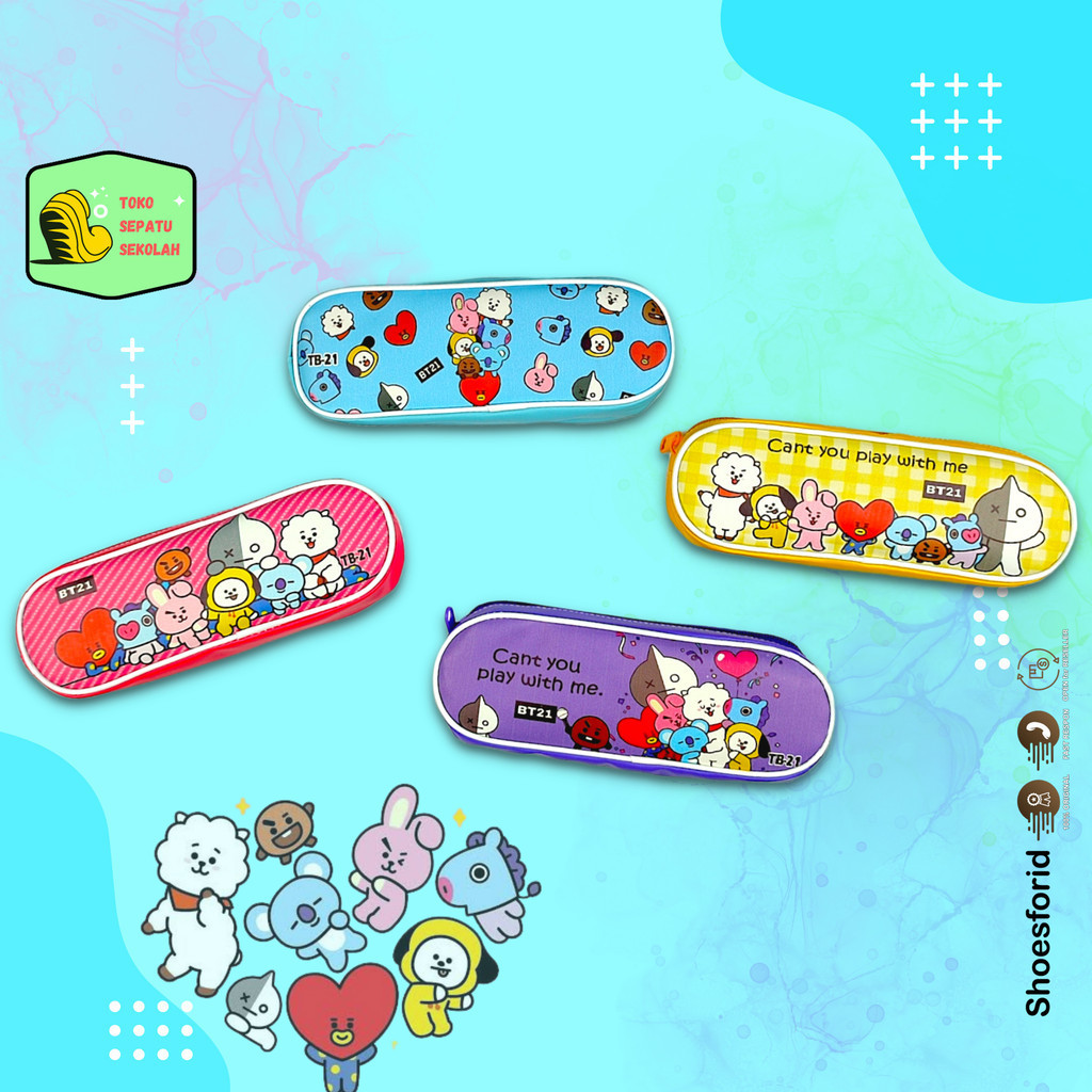 

Tempat Pensil Kulit Bt21 TB21 // Kotak Pensil