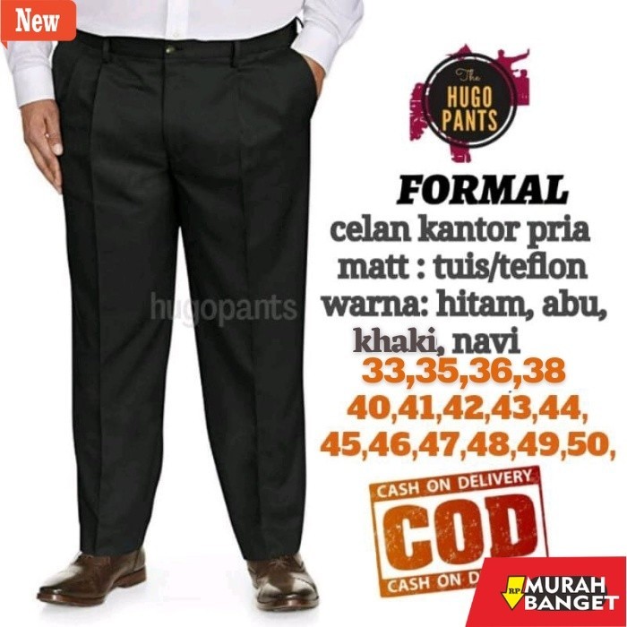 Denim Panjang Pria CELANA KERJA PRIA CELANA KAIN / FORMAL / BAHAN / KANTOR / JUMBO / CELANA BAHAN HI