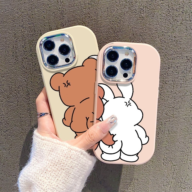 CoupleCase softcase silikon Unik Case Lucu Couple iPhone 11 13 XR 12 14 15 PRO + 11PROMAX 12PROMAX 1