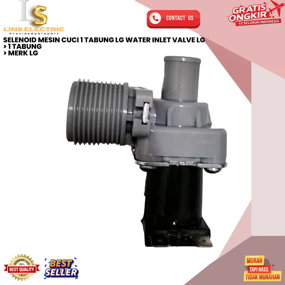 SELENOID MESIN CUCI 1 TABUNG LG WATER INLET VALVE LG LINS