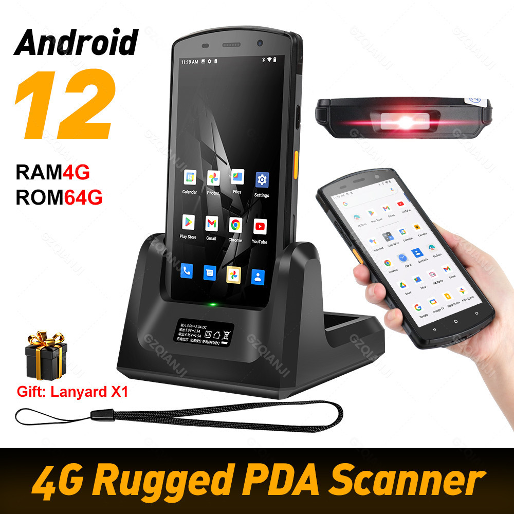 Android 12 PDA with NFC RAM4G ROM64G 2D Newland Barcode Scanner Reader Rugged Data Collector Termina