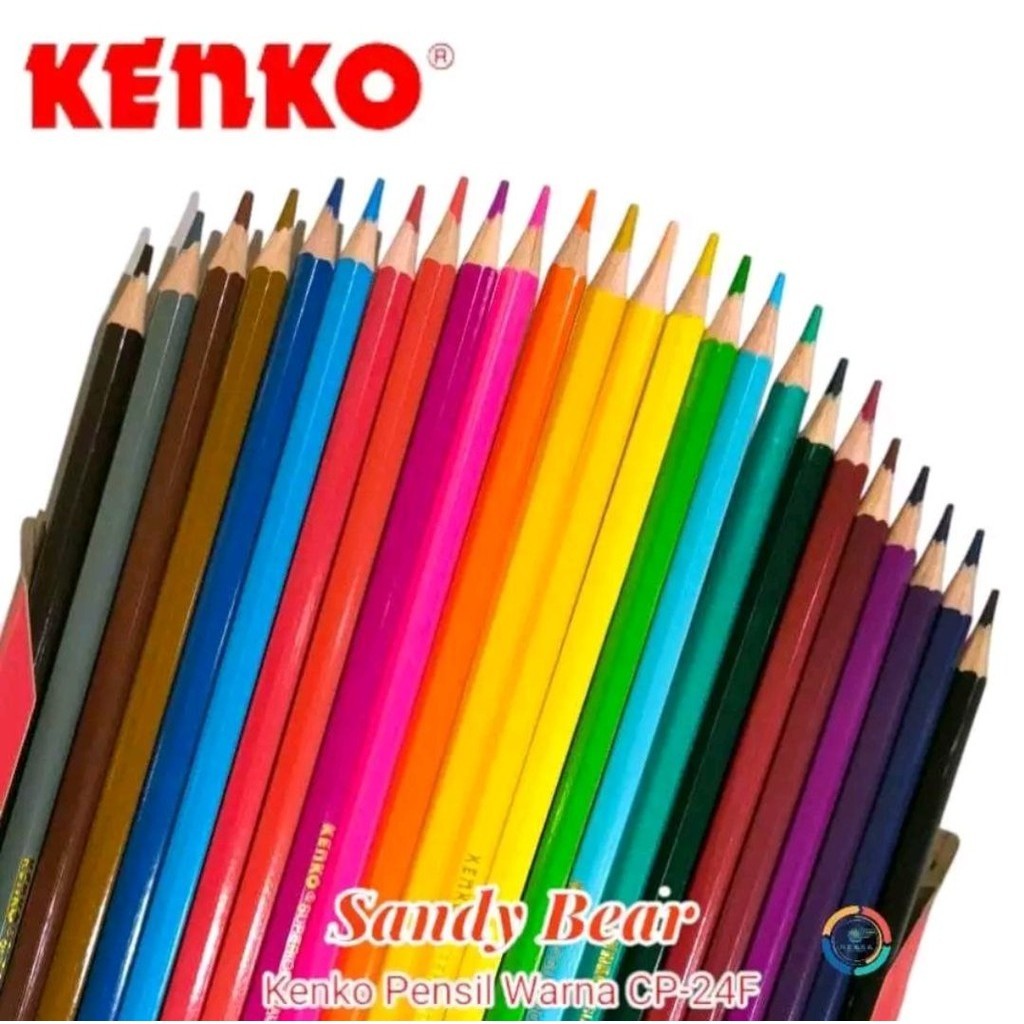 

YUH Pensil Warna / Colored Pencils Superior Quality Non-Wood - Kenko CP-24F Classic 24 Warna MURAH