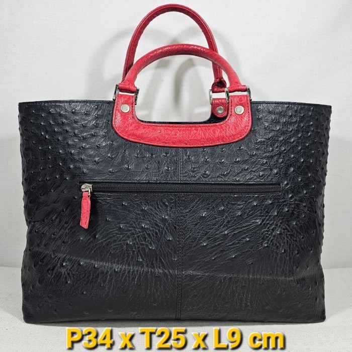 Lapis Lazuri japan original medium luxury tote bag made from genuine ostrich leather tas jinjing mew