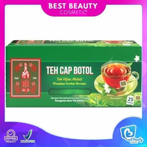 

★ BB ★ Teh Celup Cap Botol Hijau Aroma Melati 25 Bags -Tea Bag