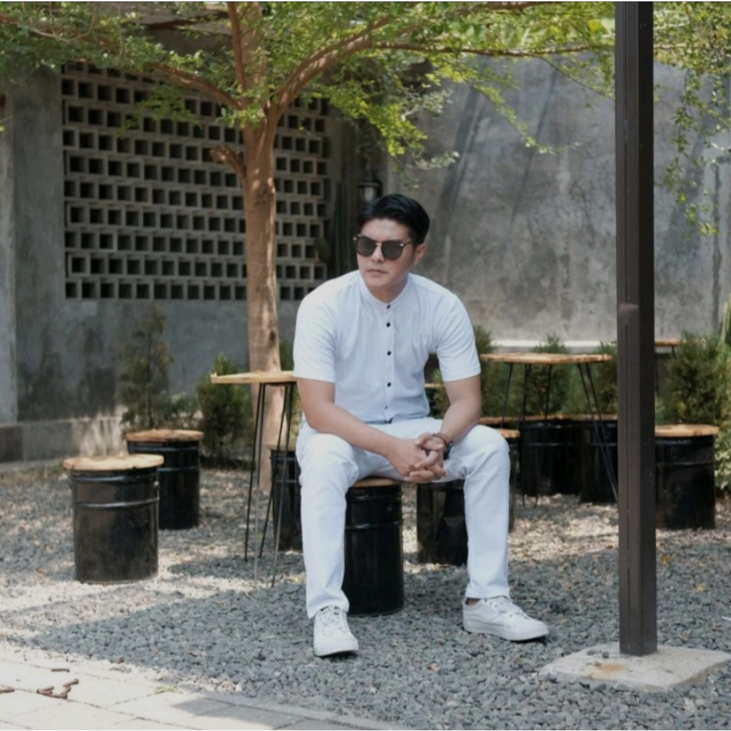 AG STORE Celana jeans panjang pria putih skinny streecht celana jeans panjang pria polos putih jumbo