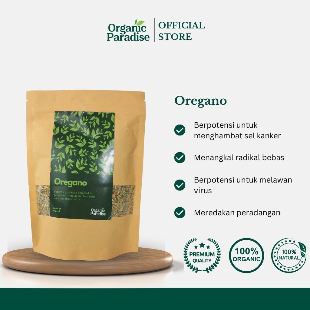 

Daun Oregano Kering Bubuk Dried Oregano Leaves 100 gram