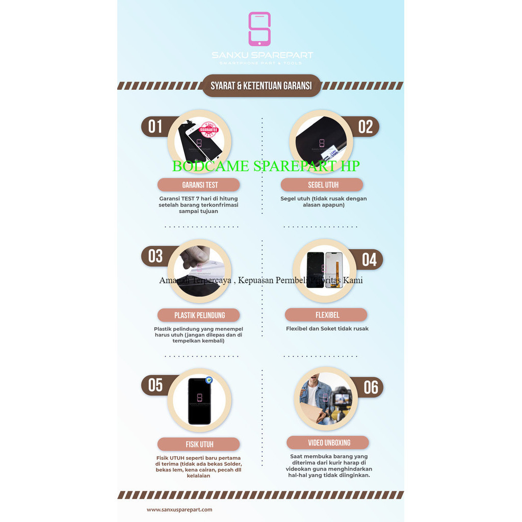 Casing Realme C15 - Backdoor Realme C15 - Tutup Belakang Realme C15 - Biru