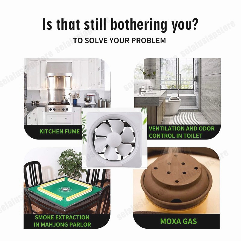 ID WALL EXHAUST/HEXOS/HEKSOS FAN DINDING 10" (25 CM) EXHAUST FAN PLAFON EXHAUST PLAFON/HEXOS/HEKSOS