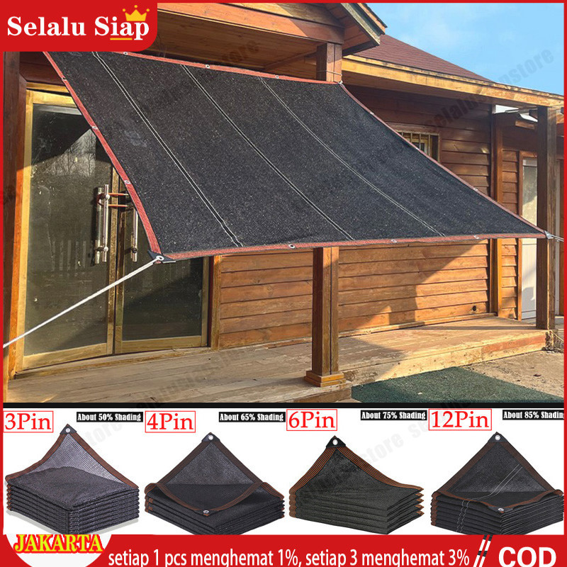 Paranet 85% Anti-UV Sunshade Net Tabir Surya Aluminium Penahan Panas Mobil Sun Shade Net Nylon 90 Le