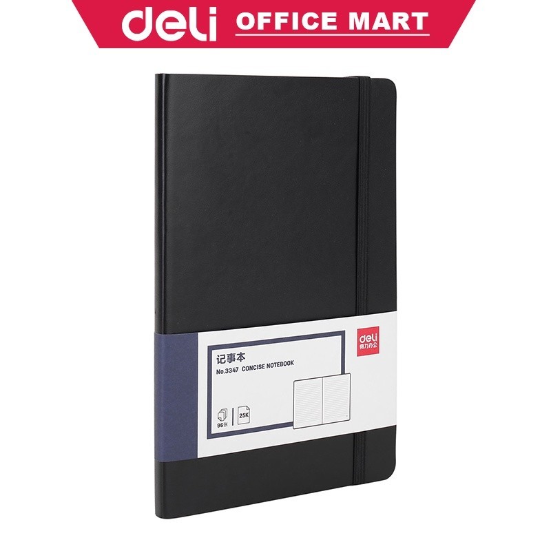 

Deli Buku Catatan Kecil Notebook A5 Diary Book 25k 96 Lembar Kulit Buku Tulis Leather Cover Notebook