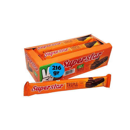 

SUPERSTAR WAFER COKLAT ISI 12PCS | WAFER SUPERSTAR 216GRAM