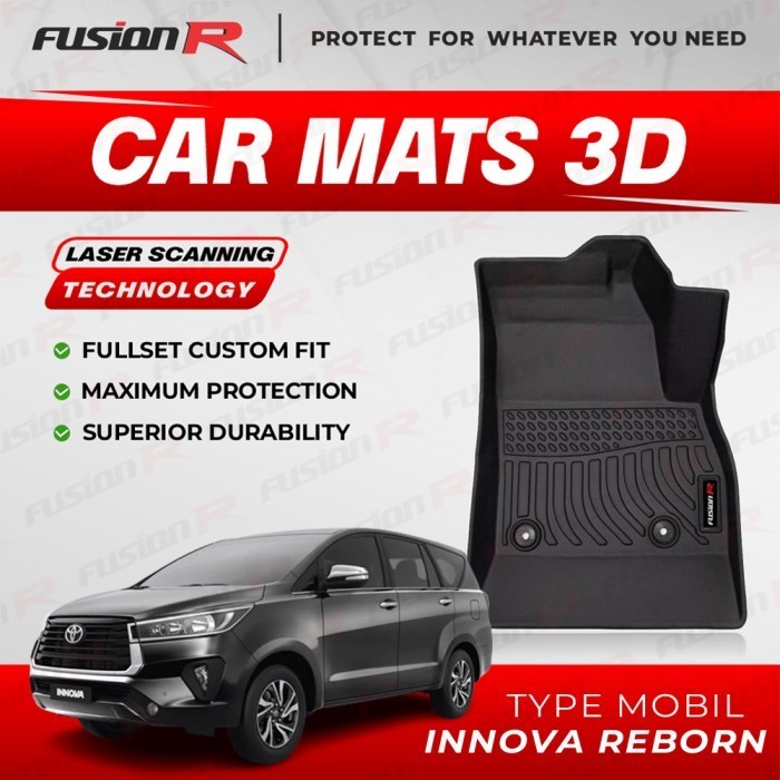 Karpet Mobil 3D Fullset INNOVA REBORN (2016 - sekarang) Car Carpet Extreme