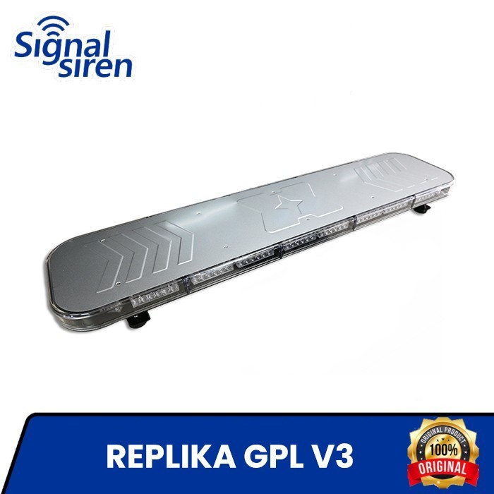 LAMPU ROTATOR / LIGHTBAR REPLIKA GPL / LAMPU POLISI ROTATOR AMBULANCE - Red