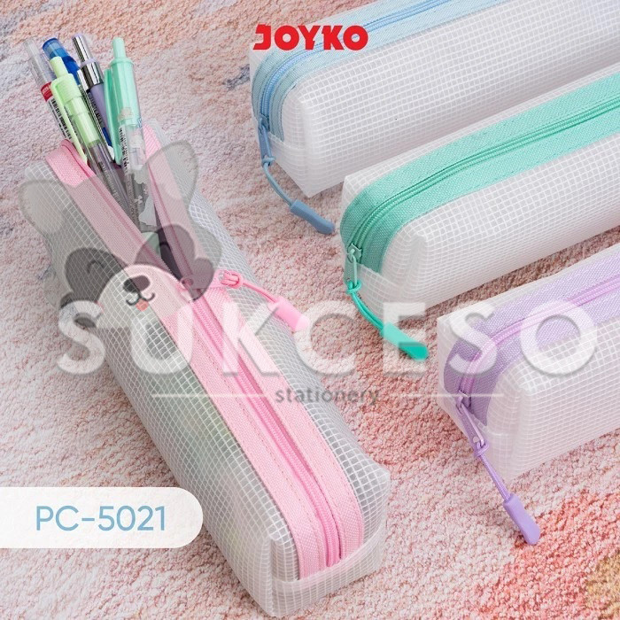 

JOYKO Pencil Case PC-5021 Tempat Pensil Jaring Pastel Lucu Murah Berkualitas