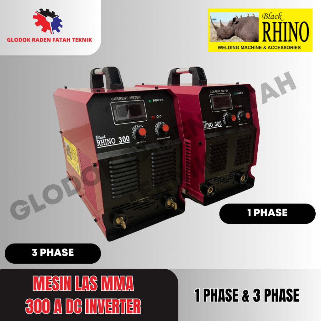 RHINO Mesin Las Listrik / Travo Las Inverter MMA 300 A Inverter Welder