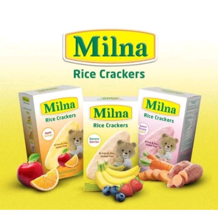 MILNA RICE CRACKERS - CAMILAN BAYI USIA 6 BULAN