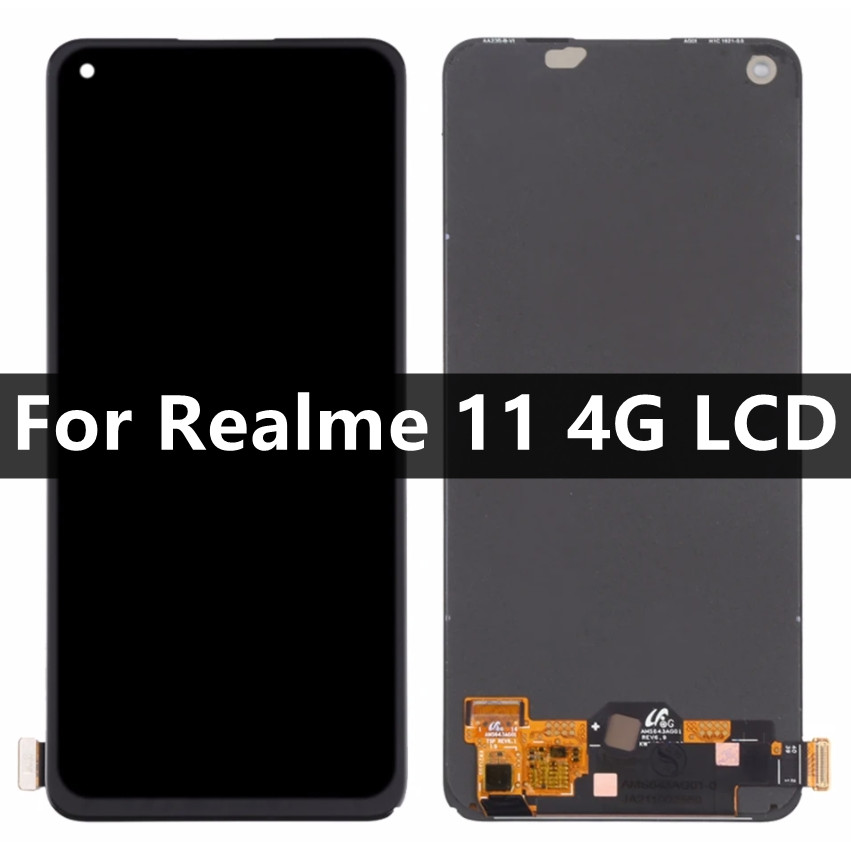 Tested Original AMOLED 6.4'' For Realme 11 4G LCD Display Touch Screen With Frame Realme 11 4G RMX36