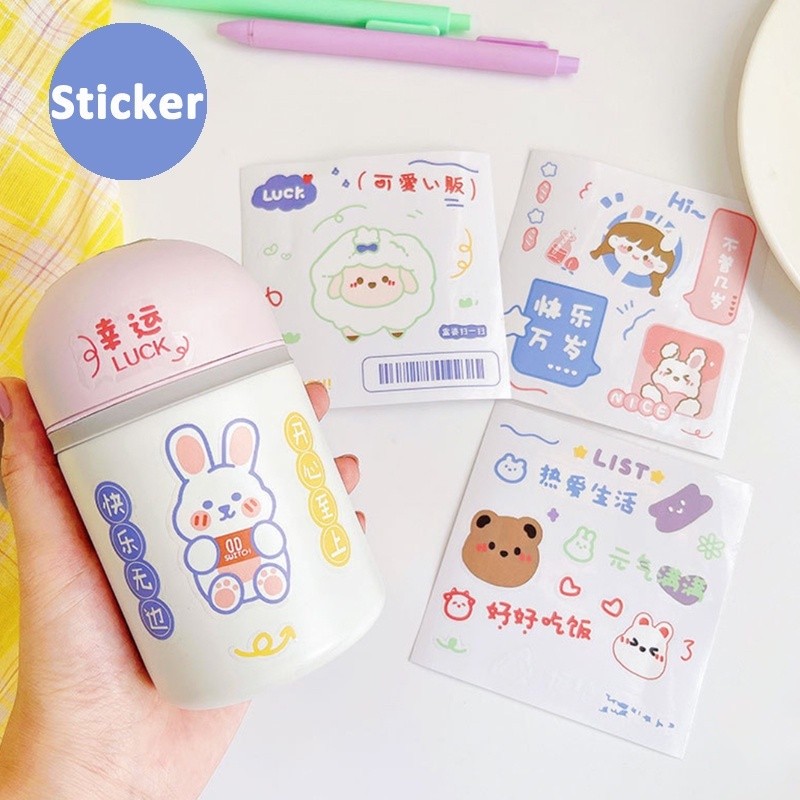 

Baru Jepang Hewan Peliharaan Saku Stiker Stiker DIY Lucu Dekorasi untuk-Hibio Present