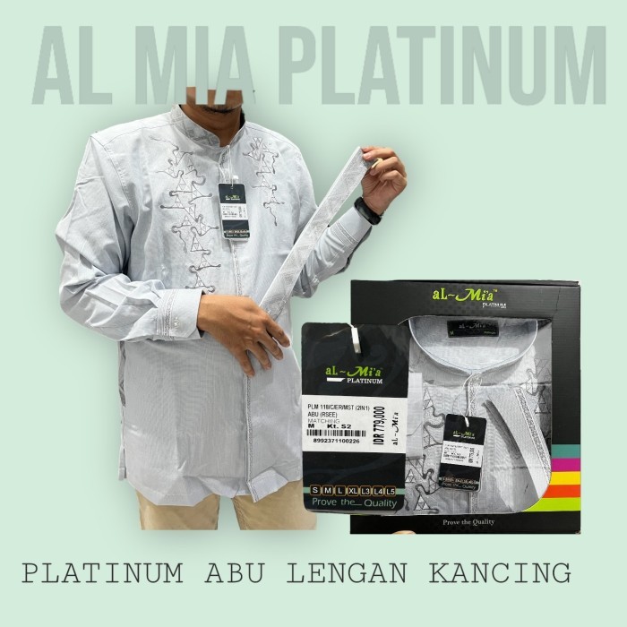 Baju Koko al-mia PLATINUM (seri terbaik dari koko al-mia) - Platinum_Abu, S