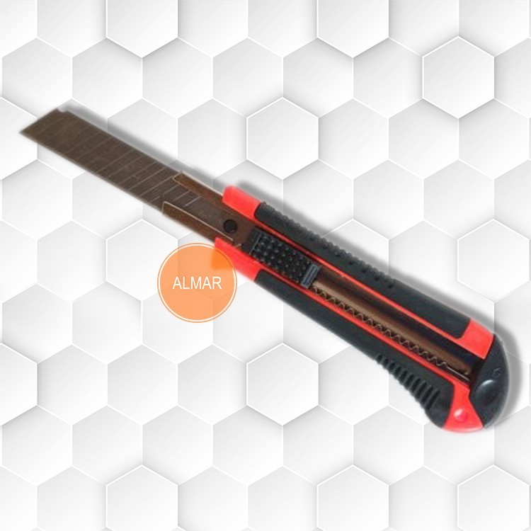 

MARKET AKSESORIS Pisau Potong Serbaguna Cutter Besar Gagang Karet Plastik Nggak Mudah Slip Alat Pemotong Kertas PVC