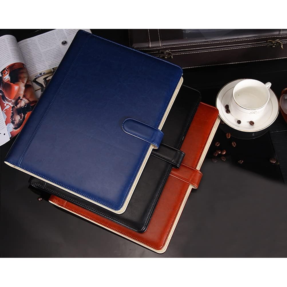 

PU leather business conference file folder a4 organizer office file folders signature agreement document bag memo pad holder