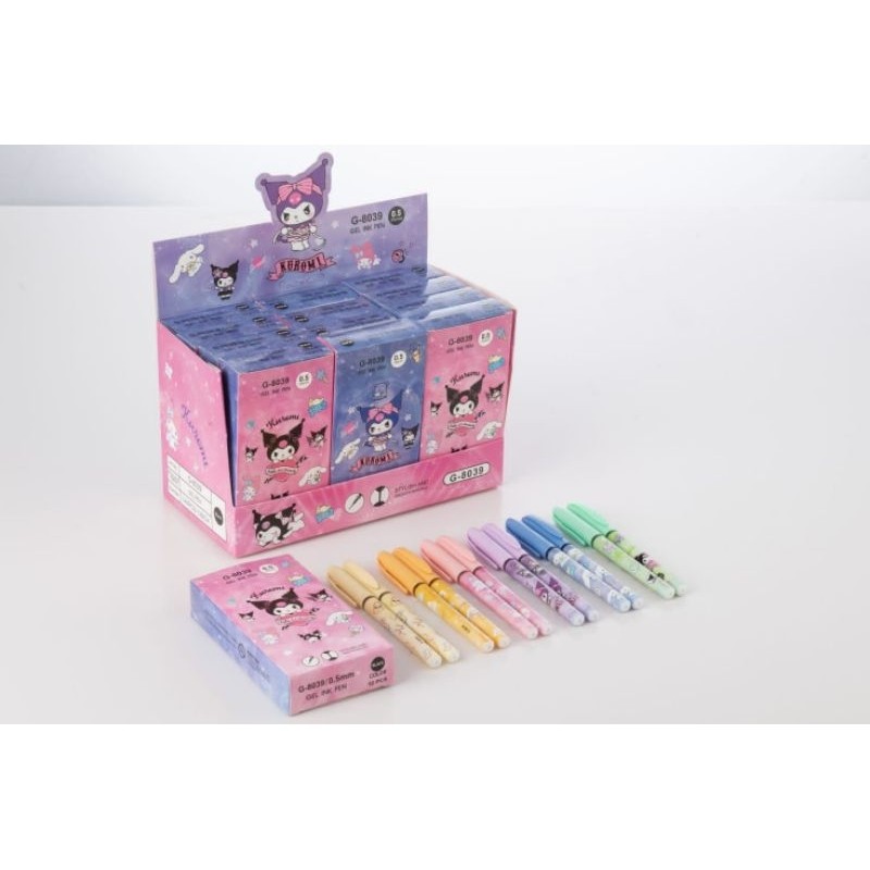 

Pulpen Gel 0.5mm YOUMEI G-8039 Kuromi (12pc)
