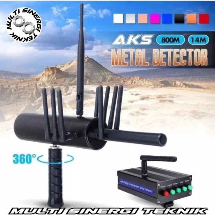 Metal Detector 10 Antenna High Sensitivity Silver Gold Detector AKS