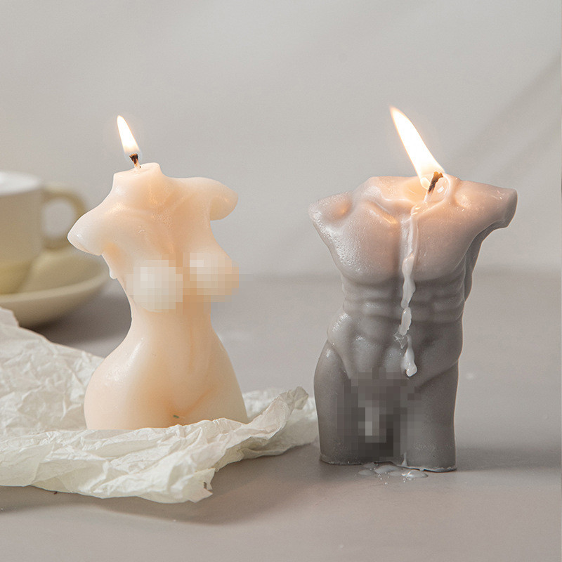 

Creative Men and Women Body Aromatherapy Candles Handmade Candle Ornament Gift