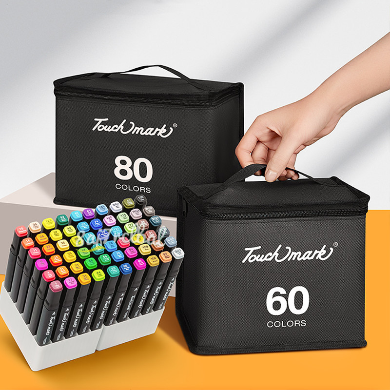 

168/120/80/60 Warna Touch Marker Sketsa Spidol Umum General Marker Set Animation Markers