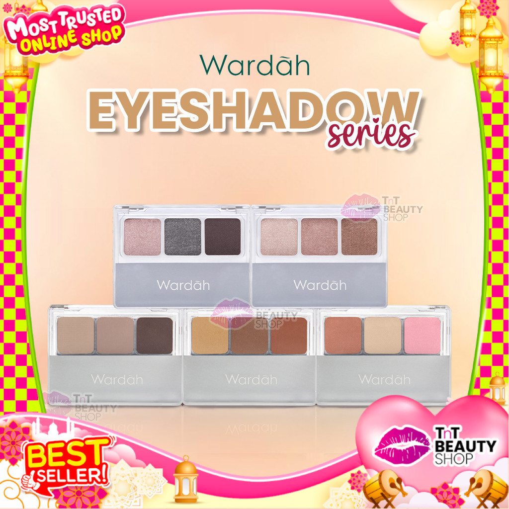 Wardah Eyeshadow SERIES | Classic Nude Colors Eye Shadow | A - M Series 3.3g | TnT Beauty Shop