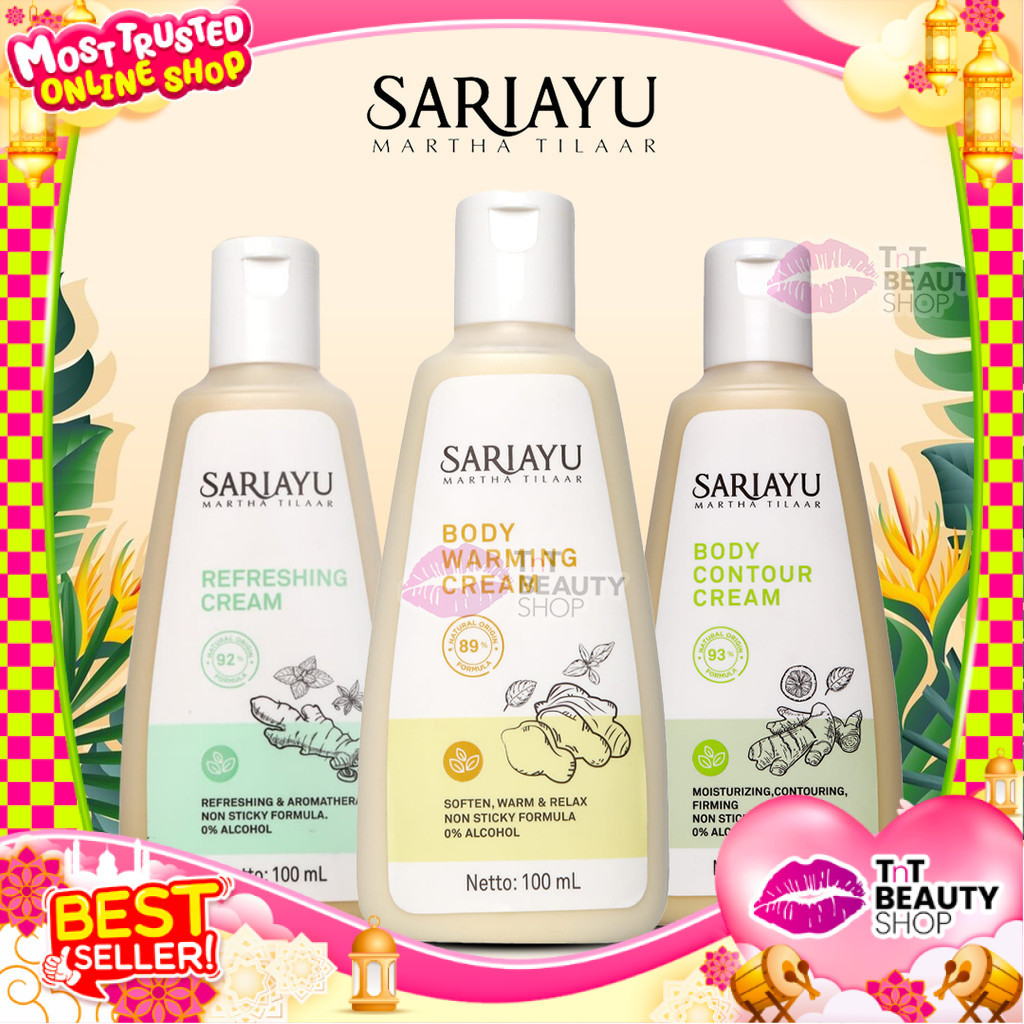 Sariayu Perawatan Holistik Series - Sariayu Refreshing Cream 100ml - Sariayu Body Warming Cream 100 