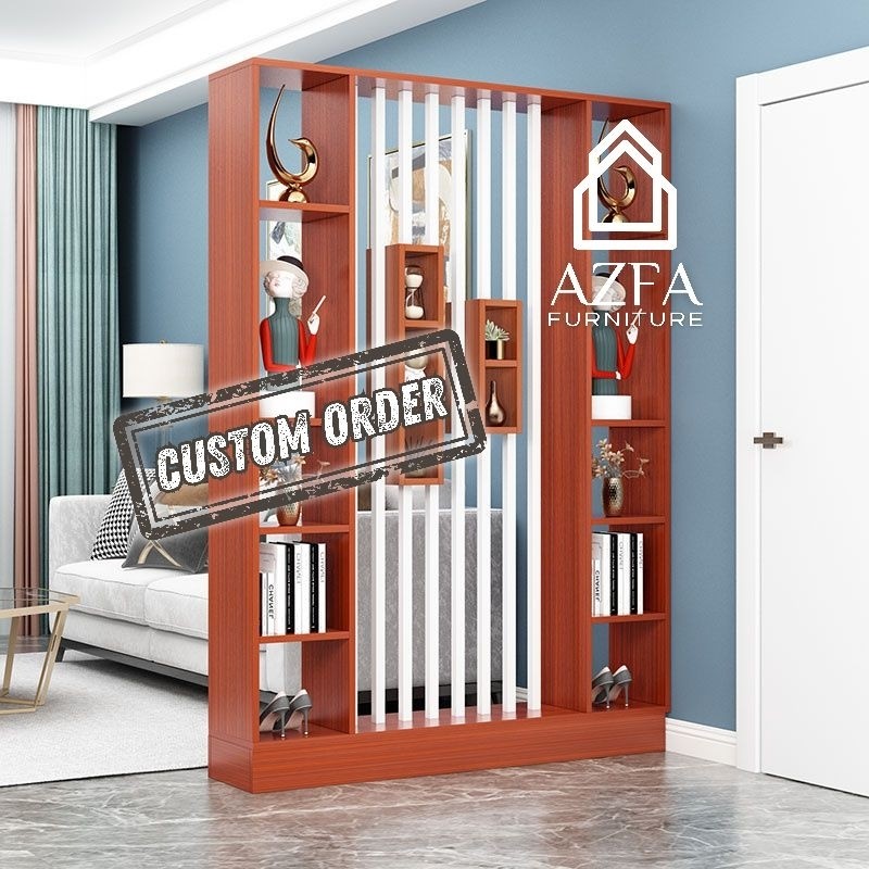 Pembatas Ruangan Minimalis | Penyekat Ruangan Bahan Kayu