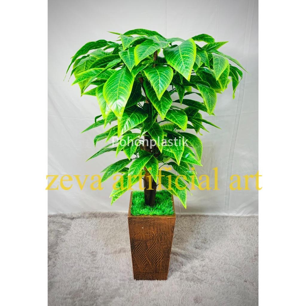 Pohon Hias Golden Lucky  Tinggi 120cm Artificial / Pohon Pojok Sudut Dekorasi Hiasan Rumah / Tamanan