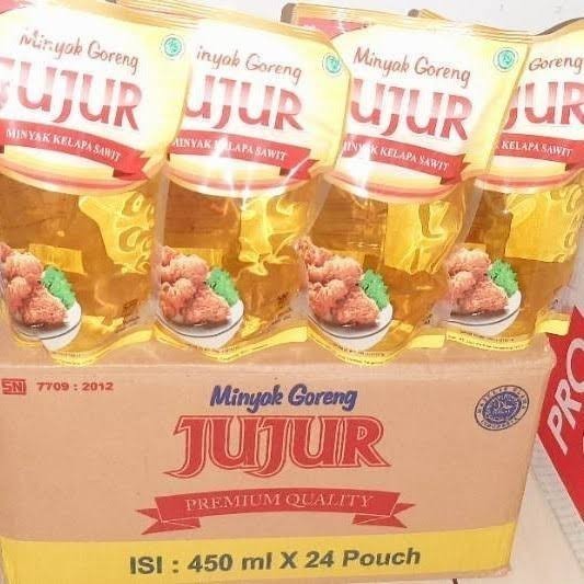 

Minyak Goreng Jujur 1 Dus / Minyak Goreng Jujur 450ml / Minyak Goreng 450ml 1 Dus