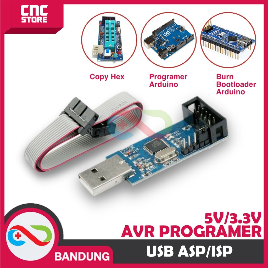 USB ISP ASP PROGRAMMER FOR ATMEL AVR