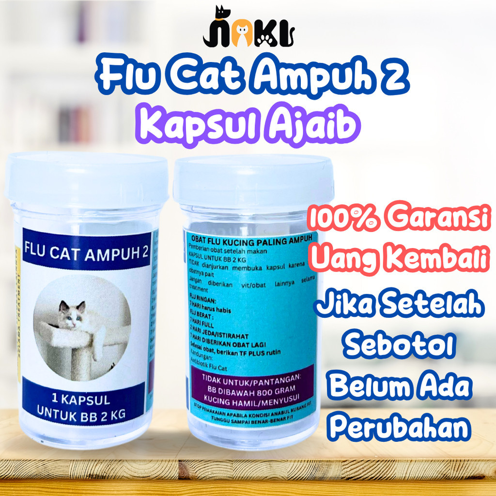 FLU KUCING AMPUH PATEN FLU CARE KUCING FLU PATEN FLU CAT VIRUS BAKTERI KUCING BERAT KUCING OBAT FLU 
