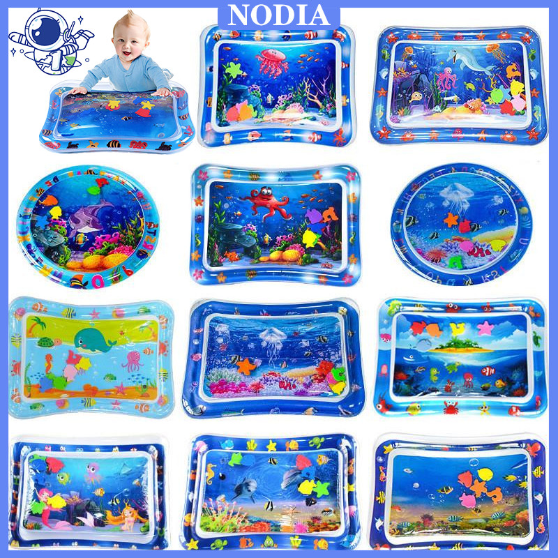 Nodia Toys Water Play Mat Baby / Matras Air Bayi / Mainan Kolam Tikar Bayi / Mainan Matras Air Eduka