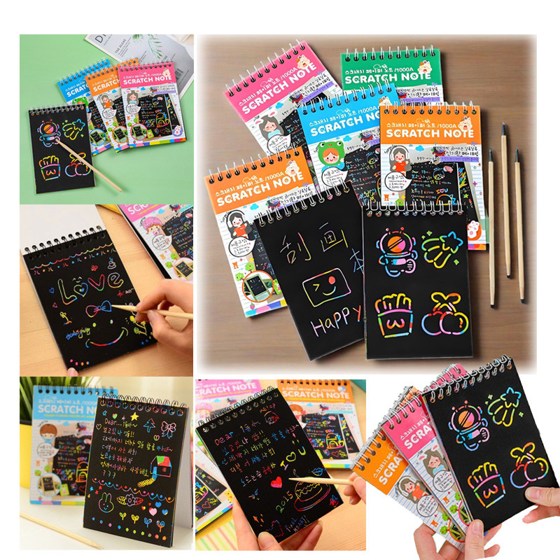 

Buku Gambar Gores Magic/scratch Note Magic