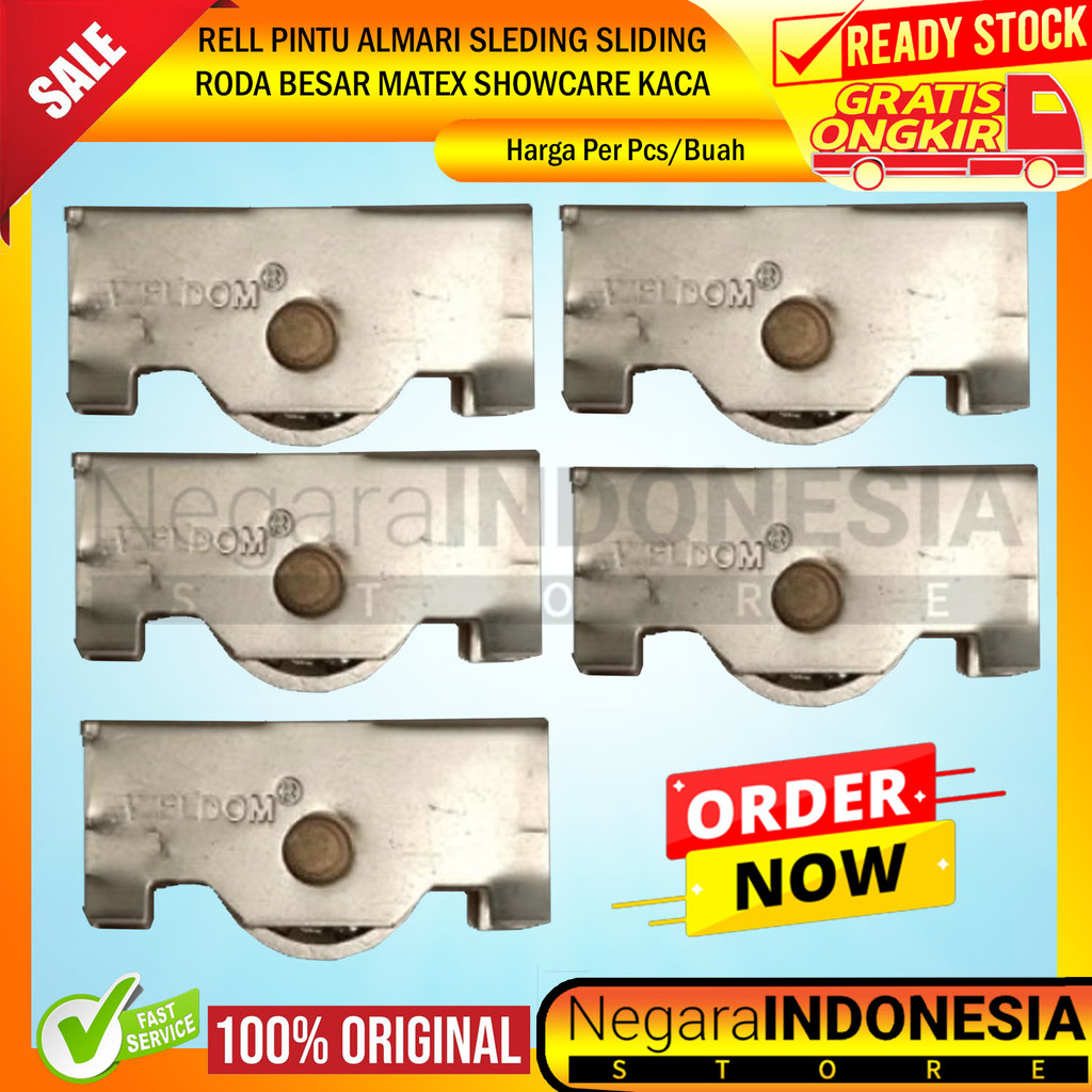 Roller Etalase Roda Showcase Matex Besar Kaca Pintu Almari Kaco Rel Sliding Sleding Geser Lemari Dor