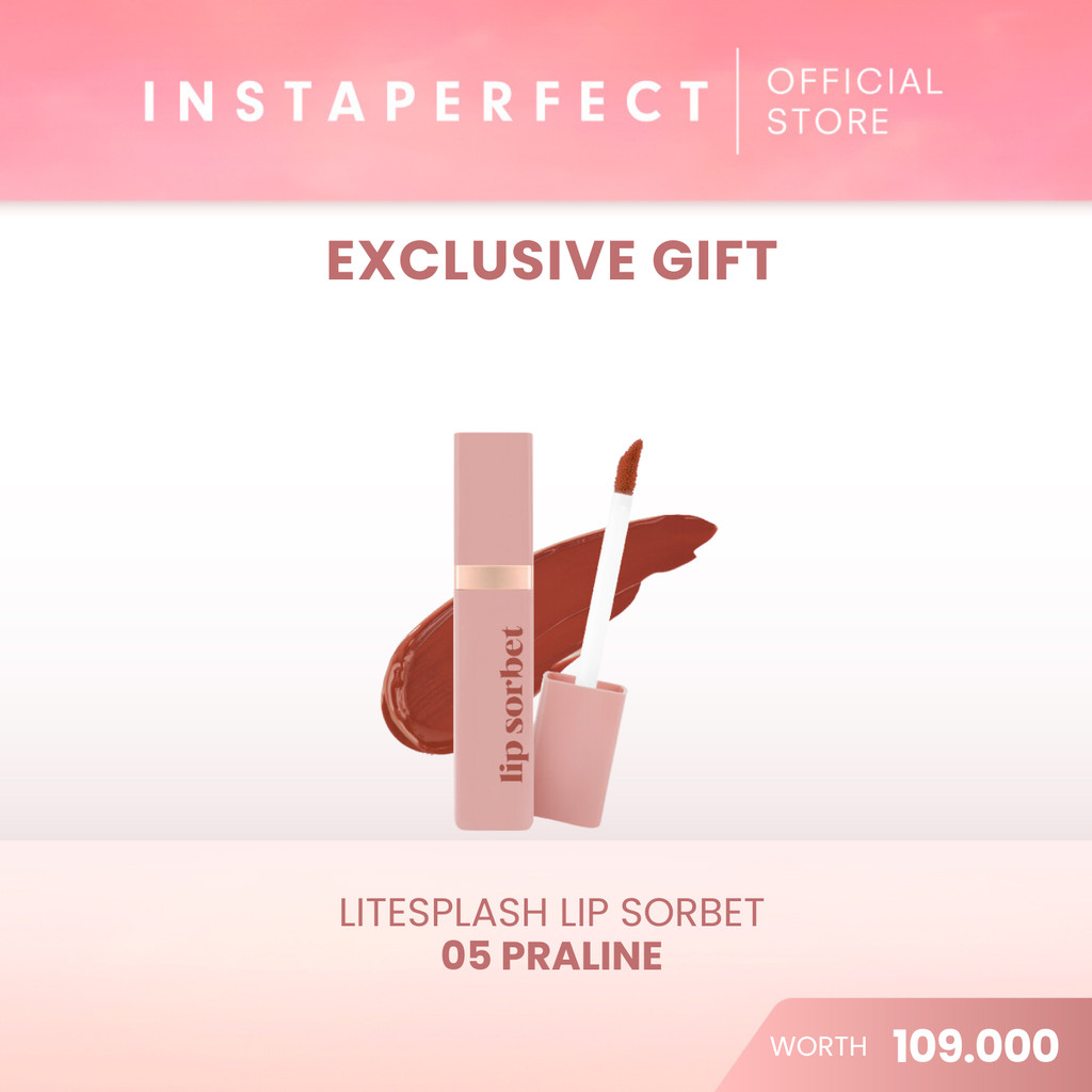 [Gift Not For Sale] Instaperfect Litesplash Lip Sorbet 05 Praline