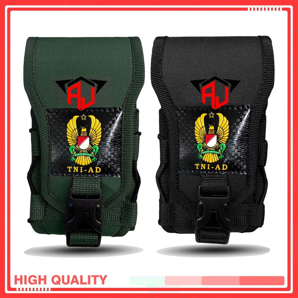 IB - Sarung Hp TNI AD Sarung Hp Pinggang Tactical Logo TNI AD