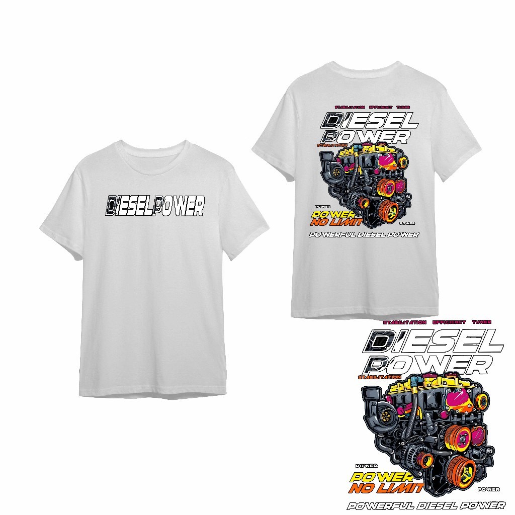 [T77] KAOS " DIESEL POWER " Kaos diesel power / kaos Pria // Kaos Distro //Baju kaos