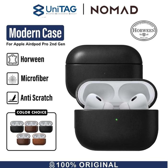 [ONLY CASE] ~bimowarso [Limited Edition] NOMAD Case for AirPods Pro 2 Modern Leather Rugged Pouch Ha