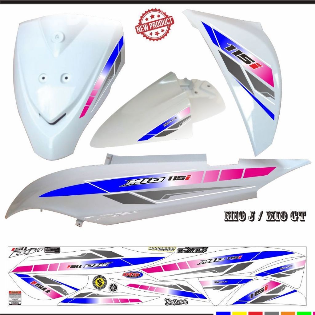 STIKER MOTOR MOTIF KEREN SIMPLE VARIASI MIO J STIKER KEREN