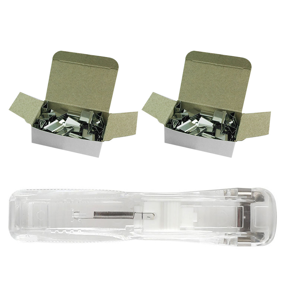 

Seamless Staple Tape Dispenser Paper Clip Office Stapler Mini Student Stationery Document Binding Tool Iron Machine Clamp File