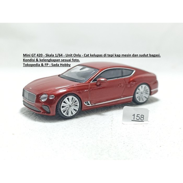 MiniGT Mini GT 420 Bentley Continental GT Speed Candy Red Unit Only